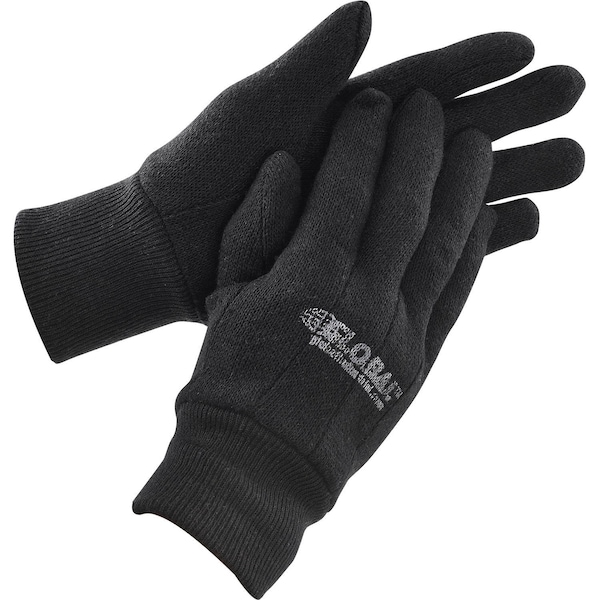 Global Industrial Cotton Jersey Gloves, Brown, Ladies', 1-Dozen - 708356S