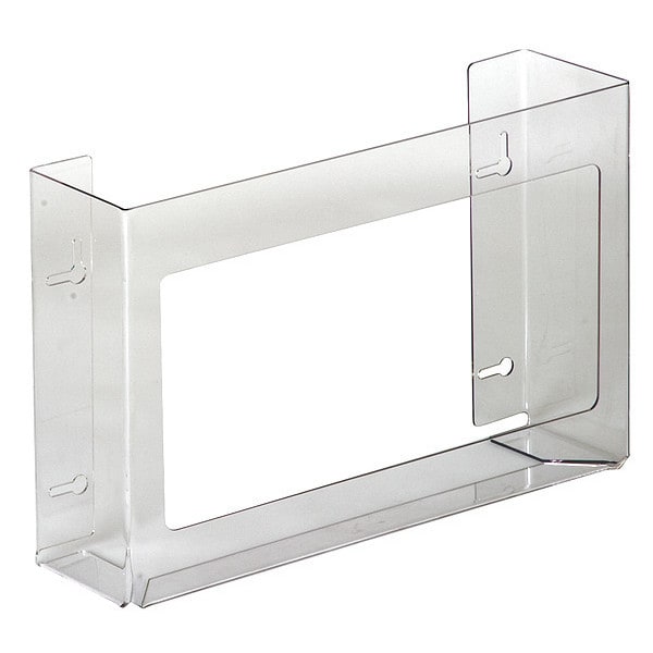 Zoro Select Glove Box Dispenser, Acrylic Plastic, Holds (3) Boxes , Clear , 10"H x 15-3/4"W x 3-3/4"D - 6GLA6