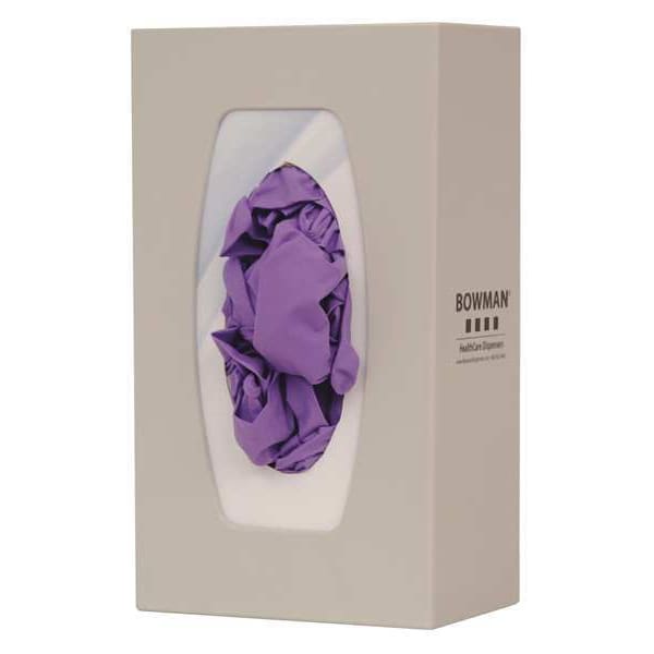 Bowman Dispensers Glove Box Dispenser, ABS Plastic, Holds (1) Box , Beige , 10-1/8 in H x 5-7/8 in W x 4-3/4 in D - GL100-0212