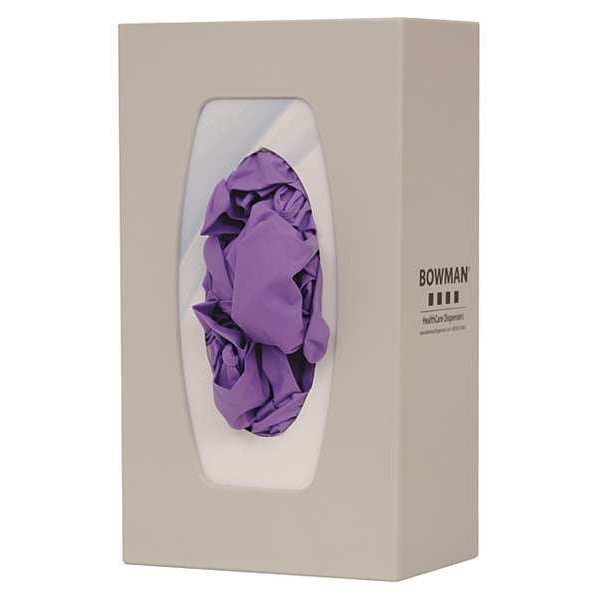 Bowman Dispensers Glove Box Dispenser, ABS Plastic, Holds (1) Box , Beige , 10-1/8 in H x 5-7/8 in W x 4-3/4 in D - GL100-0212