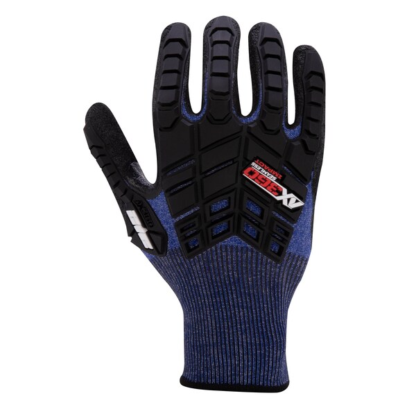 212 Performance AX360 Impact ANSI Cut 3 Lite Gloves in Blue, Large - AXIMLTC30310