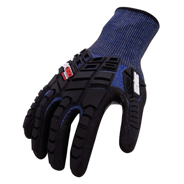 212 Performance AX360 Impact ANSI Cut 3 Lite Gloves in Blue, Large - AXIMLTC30310