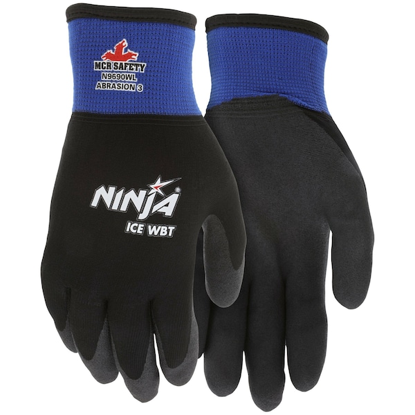 Mcr Safety Gloves, Ninja Ice Plus, 7G Inside-15G Outside L, 12PK - N9690WL
