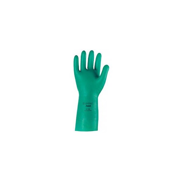 Ansell Chemical Resistant Gloves, 15, Green, L, 1 PR - 117143