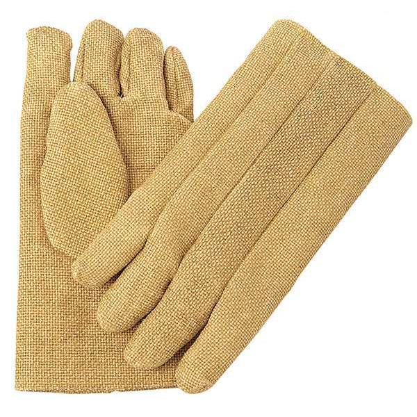 Chicago Protective Apparel Heat Resistant Gloves, ZetexPlus(R), 2000 Degrees F Max Temp., Tan, L, 1 PR - 234-ZP