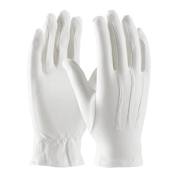 Pip Parade/Uniform Gloves, Wht, L, PK12 - 130-100WM/L
