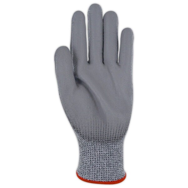 Magid Coated Gloves, Polyurethane, 6 Abrasion Level, Salt & Pepper, 1 PR - GPD591-5