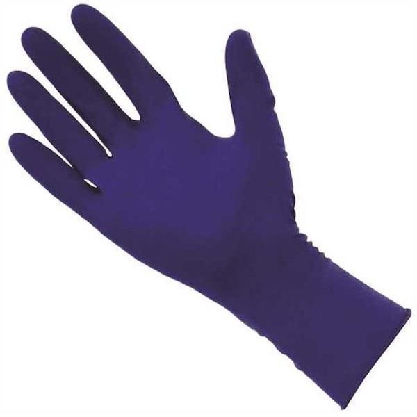 Sas Safety Thickster, Disposable Gloves, 14 mil Palm, Latex, Powder-Free, L, Blue - 2479356