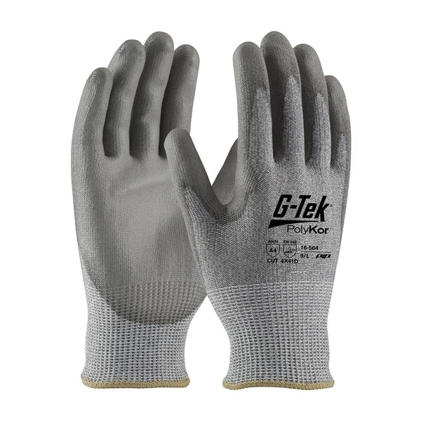 Pip 16-564XL-VP PIP G-Tek PolyKor Glove, Knit Blended, Polyurethane Coated Palm & Fingers, XL - 16-564XL-137677