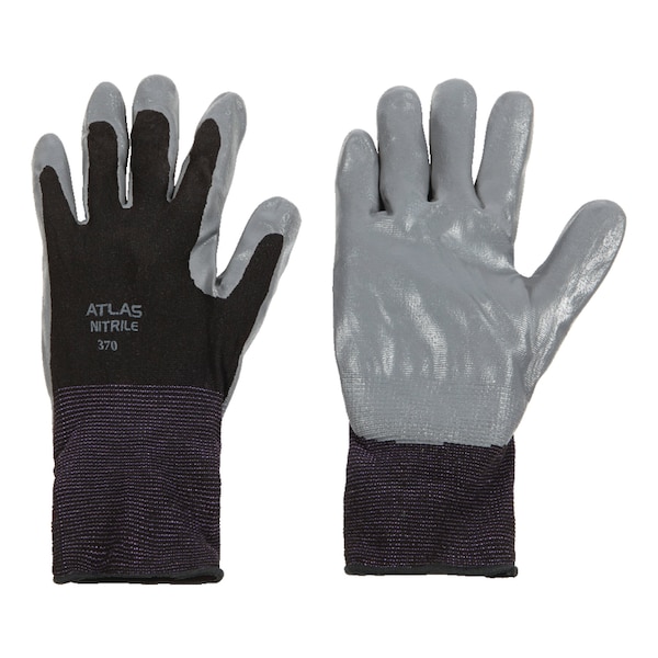 Showa Atlas Atlas Unisex Indoor/Outdoor Dipped Gloves Black/Gray XL 1 pair - 370BXL-09.RT