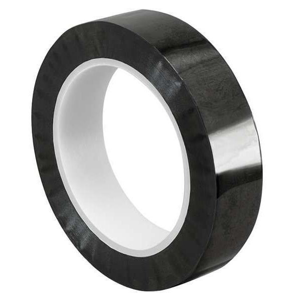 Cinta de película metalizada Tapecase, negra, 3/8 pulgadas x 72 yardas - 15D513