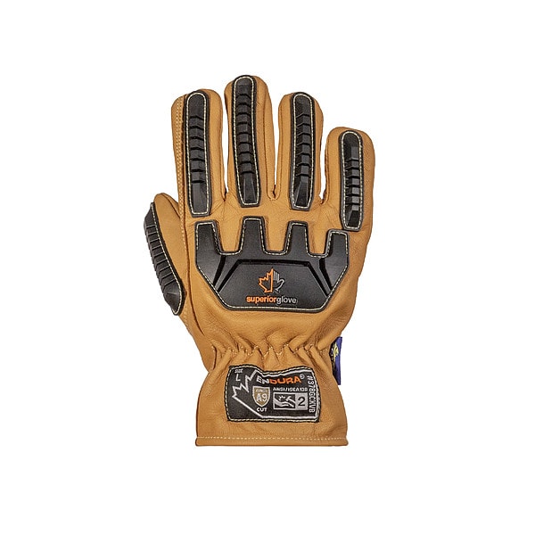 Endura Work Gloves, Drivers, XL, Leather, PR - 378GCXVB-XL