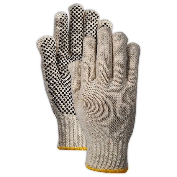 Magid MultiMaster PVC Dotted Palm Knit Gloves, 12PK - T936CP