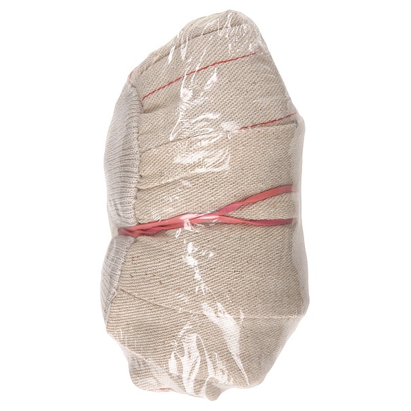 Mcr Safety Knit Gloves, Canvas, Cotton, Knit, Beige, Red, 12 PK - 9018CXL