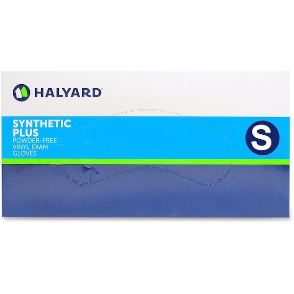Halyard Disposable Gloves, 4.7 mil Palm, Vinyl, S, 100 PK, Clear - HLY55031