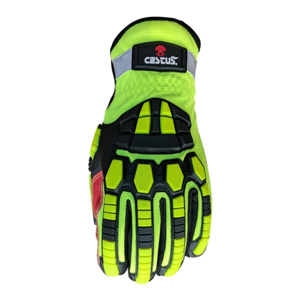 Cestus ANSI Cut A7 Impact Gloves, Skid-X Rough Out Coarse Palm, L - 3207-L