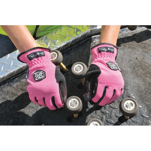 Mechanix Wear Mechanics Gloves, Synthetic Leather Palm, L, Pink Camo - MG-72-530
