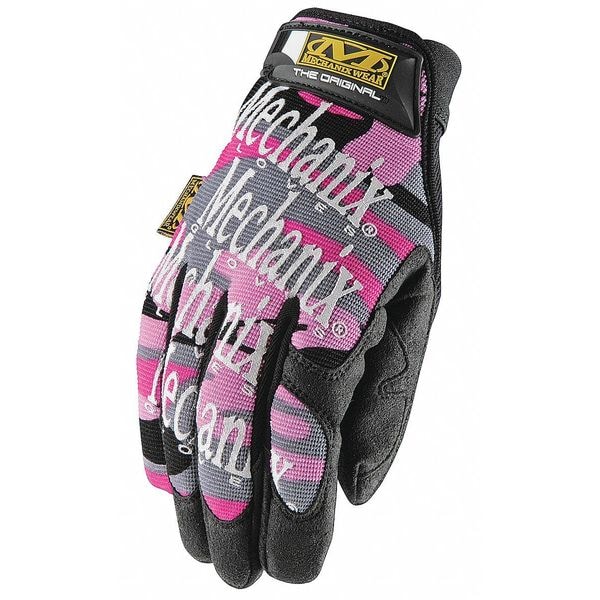 Mechanix Wear Mechanics Gloves, Synthetic Leather Palm, L, Pink Camo - MG-72-530