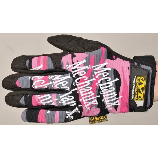 Mechanix Wear Mechanics Gloves, Synthetic Leather Palm, L, Pink Camo - MG-72-530