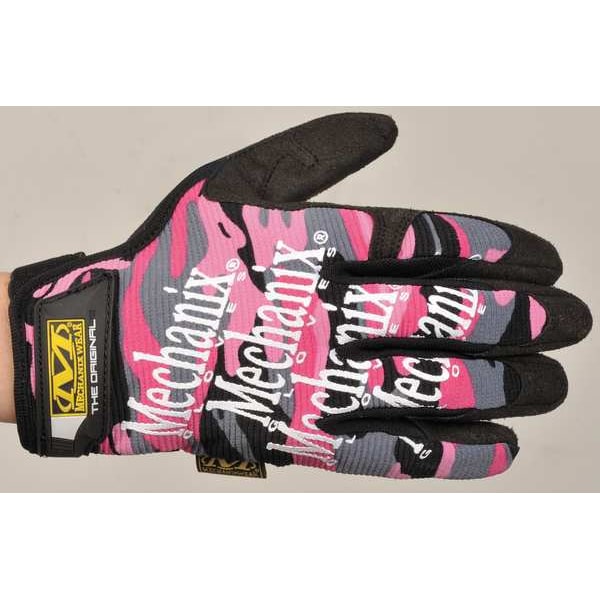 Mechanix Wear Mechanics Gloves, Synthetic Leather Palm, L, Pink Camo - MG-72-530