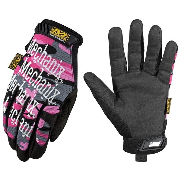 Mechanix Wear Mechanics Gloves, Synthetic Leather Palm, L, Pink Camo - MG-72-530