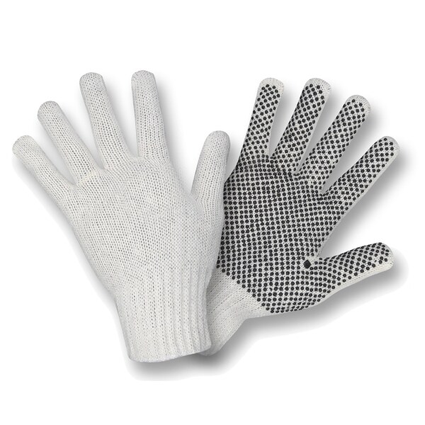 Cordova Machine Knit, PVC Dots, Economy Weight Gloves, L, 12PK - 3801L