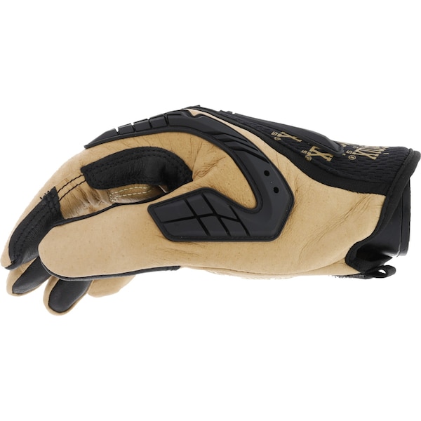 Mechanix Wear CG40-75 Mechanics Gloves, Genuine Leather Palm, SpandexÂ® Back, 10, Black/Brown - CG40-75-010