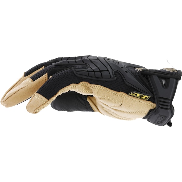 Mechanix Wear CG40-75 Mechanics Gloves, Genuine Leather Palm, SpandexÂ® Back, 10, Black/Brown - CG40-75-010