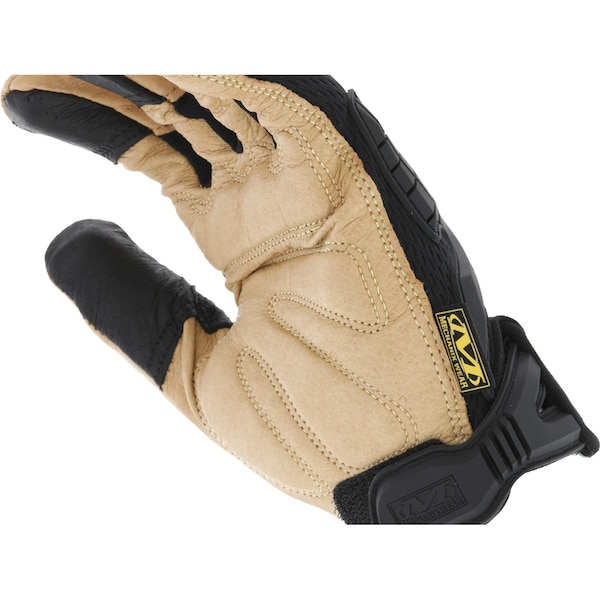 Mechanix Wear CG40-75 Mechanics Gloves, Genuine Leather Palm, SpandexÂ® Back, 10, Black/Brown - CG40-75-010
