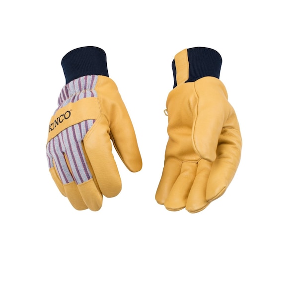 Kinco Kinco Men's Outdoor Knit Wrist Work Gloves Yellow L 1 pair - 1927KW-L