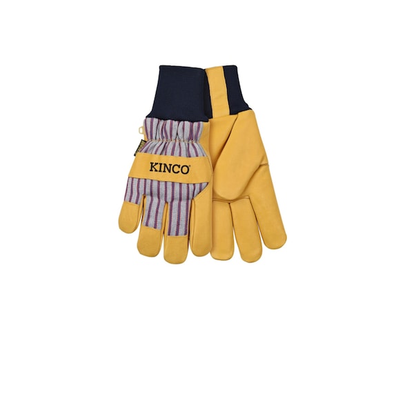 Kinco Kinco Men's Outdoor Knit Wrist Work Gloves Yellow L 1 pair - 1927KW-L