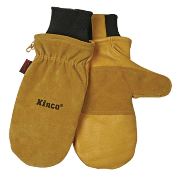 Kinco Kinco XL Pigskin Leather Black/Gold Mittens - 901T-XL
