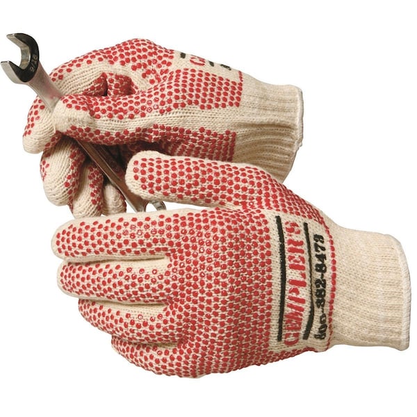 Gemplers Cotton Knit Gripper Dot Gloves - 1 Dozen - M59X-XXL