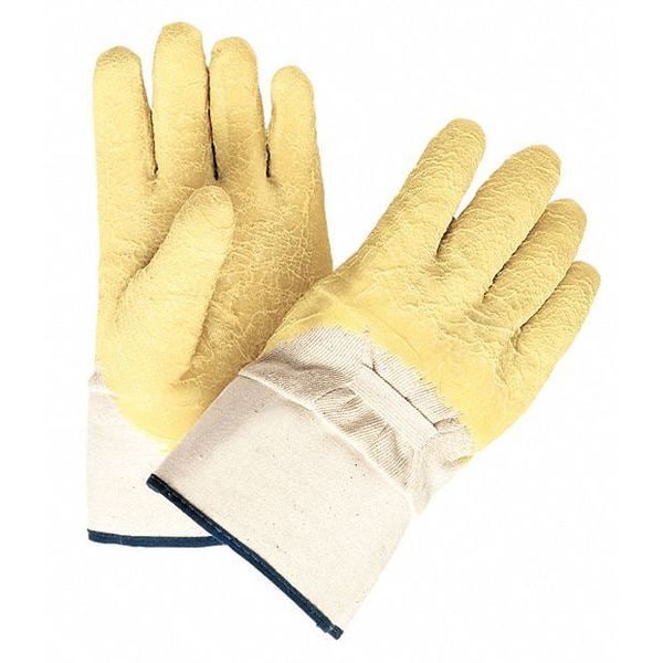Mcr Safety Coated Gloves, 105" L, Back: Natural, L - 6800