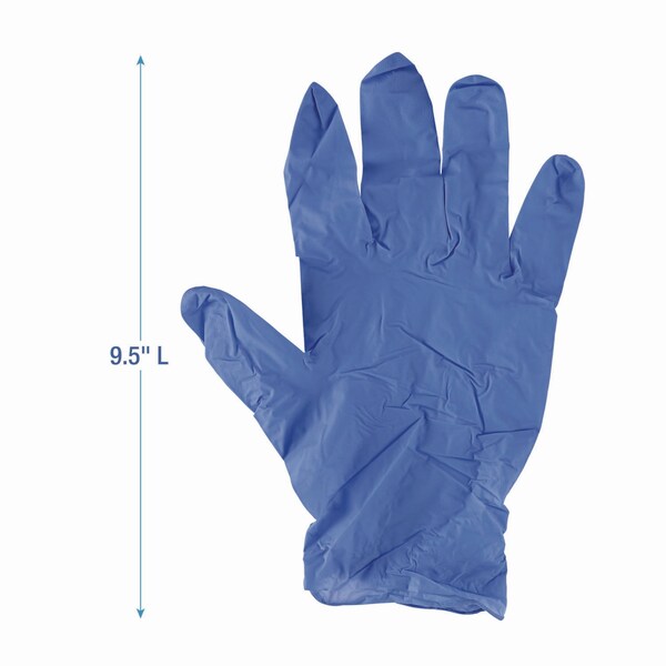 Boardwalk Disposable General-Purpose Nitrile Gloves, Small, Blue, 4 mil, 100PK - 380SBXA