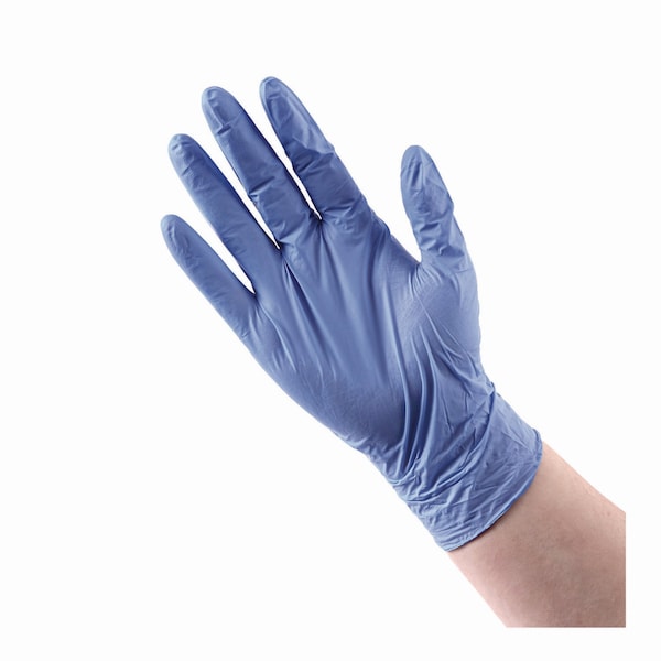 Boardwalk Disposable General-Purpose Nitrile Gloves, Small, Blue, 4 mil, 100PK - 380SBXA