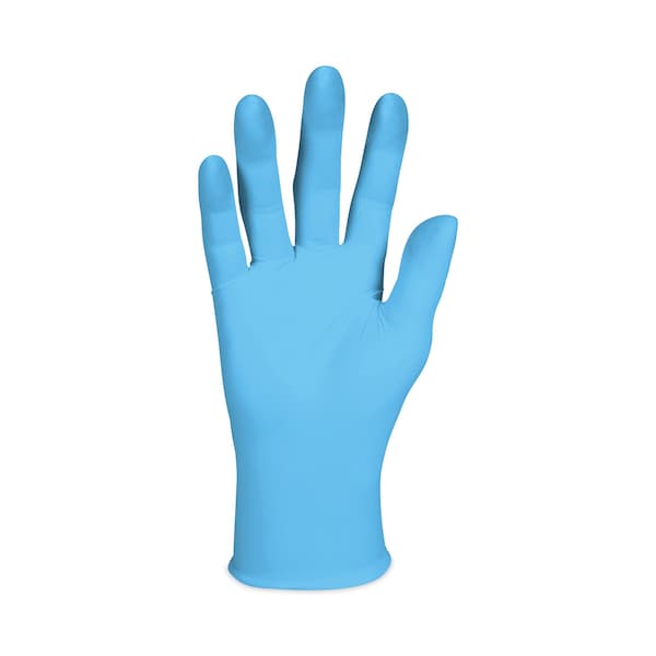Kleenguard G10 Comfort Plus, Disposable Gloves, 4 mil Palm, Nitrile, Powder-Free, XL, 1000 PK, Light Blue - 54189