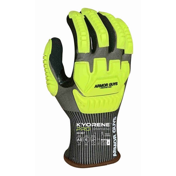 Armor Guys Cut Resistant Gloves, Cut Level A8 , HCT MicroFoam Nitrile Palm , XS 12 PK - 00-887-XS
