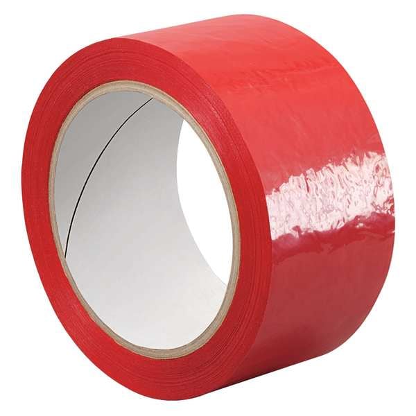Cinta de película metalizada Tapecase, roja, 2 pulgadas x 72 yardas - 15D447