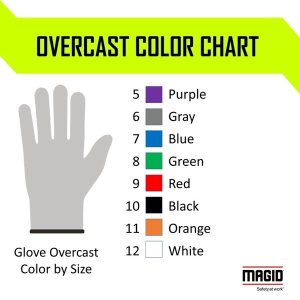 Magid Cut Resistant Gloves, Polyurethane, 5 Abrasion Level, Gray, 1 PR - GPD682-6