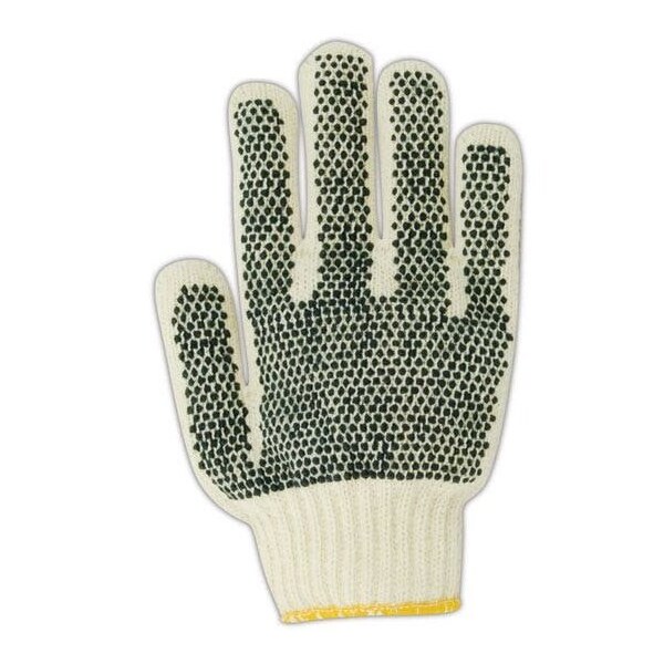 Magid Coated Gloves, Natural, Men's (Fits Large) 12 PK - N93PR