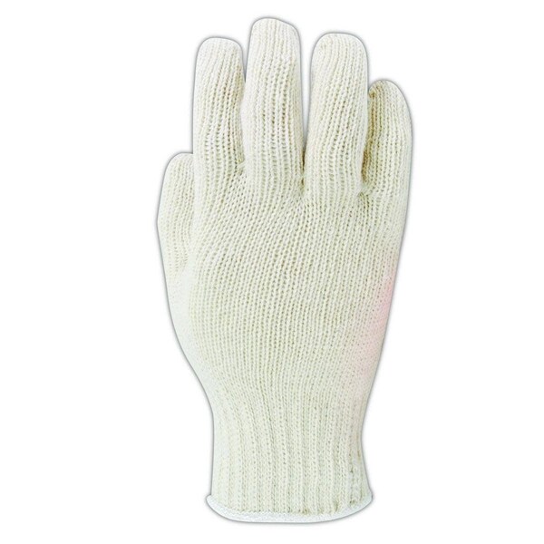 Magid KnitMaster T1932 White Medium Weight Machine Knit Gloves, 12PK - T1932C