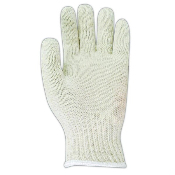 Magid KnitMaster T1932 White Medium Weight Machine Knit Gloves, 12PK - T1932C
