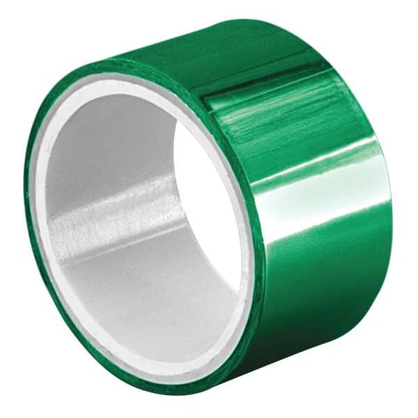 Cinta de película metalizada Tapecase, verde, 3/8 pulg x 5 yd - 15D510