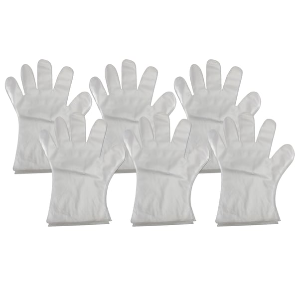 Baumgartens Disposable Gloves, Poly, OneSize, 600 PK, Clear - 64800