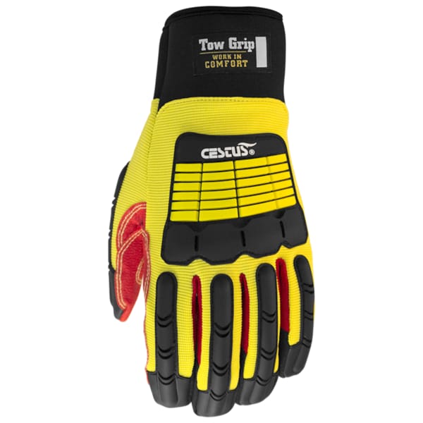 Cestus Impact Gloves, Cotton Palm with Skid-X Rough Out, M - 3084-M