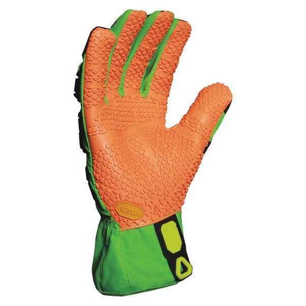 Ironclad Performance Wear Anti-Vibration Glove, XL, Grn/Orng/Yllw, PR - VIB-OBM-XOR-05-XL
