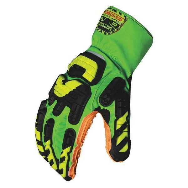 Ironclad Performance Wear Anti-Vibration Glove, XL, Grn/Orng/Yllw, PR - VIB-OBM-XOR-05-XL