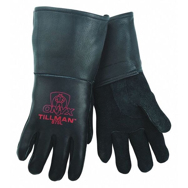Tillman 875 Welding Gloves, Gauntlet Cuff, Straight Thumb, Premium Elkskin, XL, 1 PR - 875XL