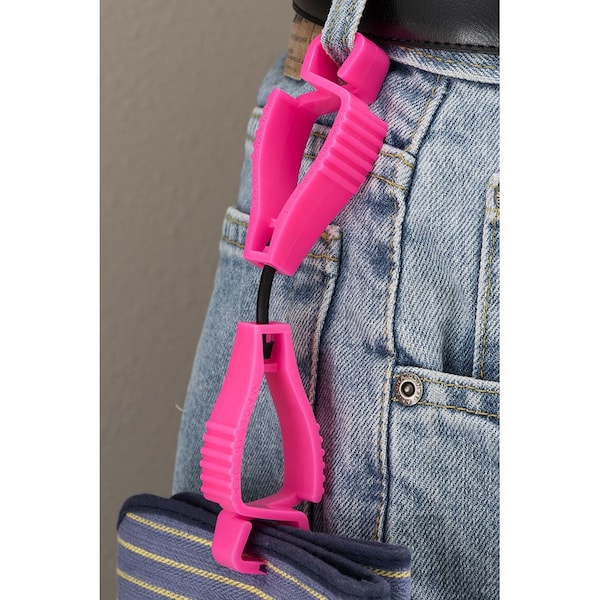 Glove Guard 1950 Dual Large End clip, High Vis Pink - 1950PK
